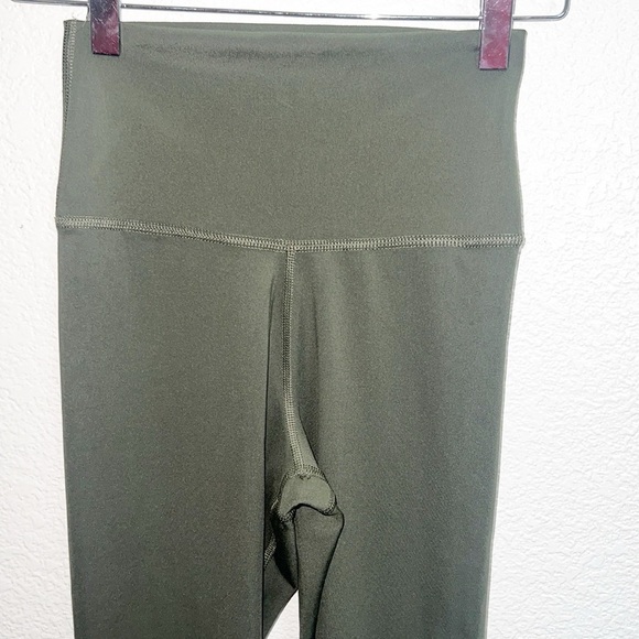 Nike Dri-Fit Full Length Olive Green High-Waisted Leggings - Picture 2 of 10